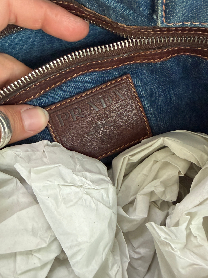 RR ARCHIVE Prada Canape Jeans Tote Bag