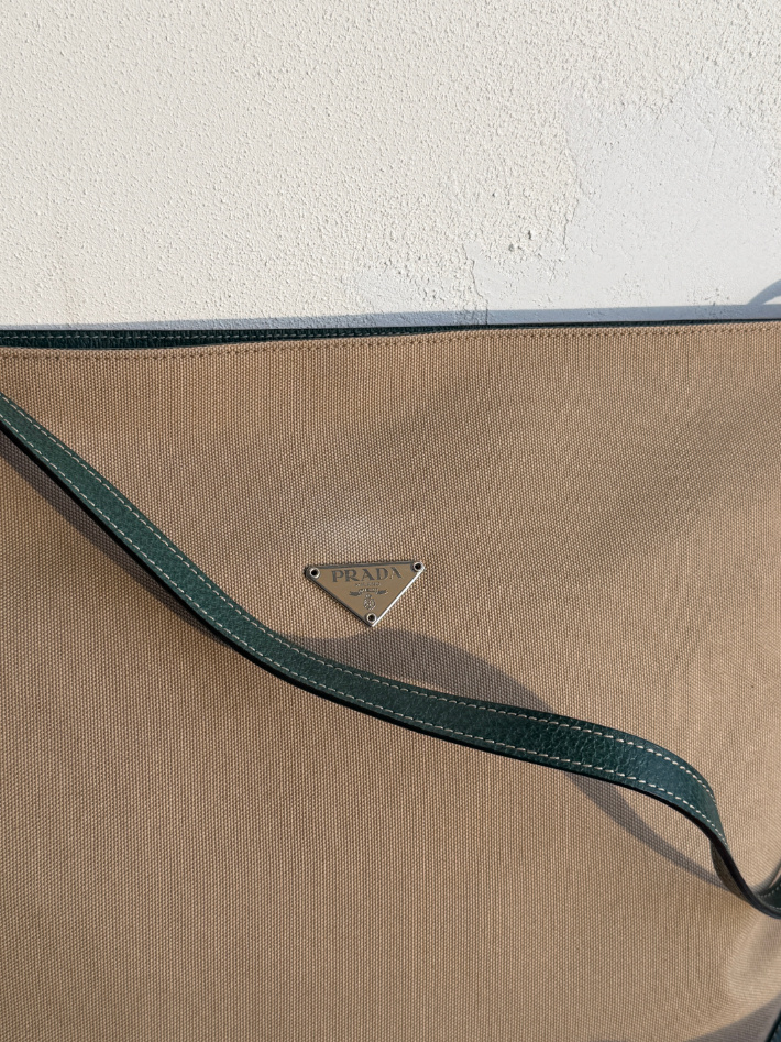 RR ARCHIVE Prada Canvas Hobo Bag