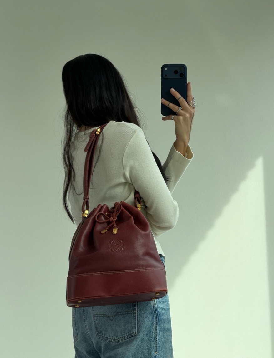 RR ARCHIVE Loewe Anagram Bucket Bag