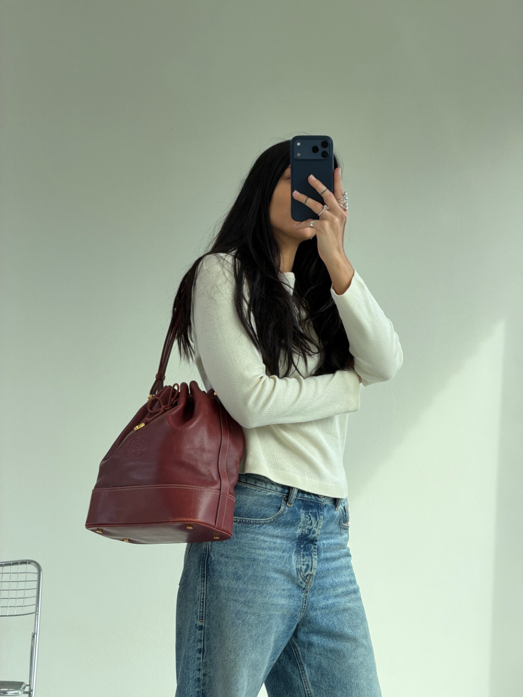 RR ARCHIVE Loewe Anagram Bucket Bag