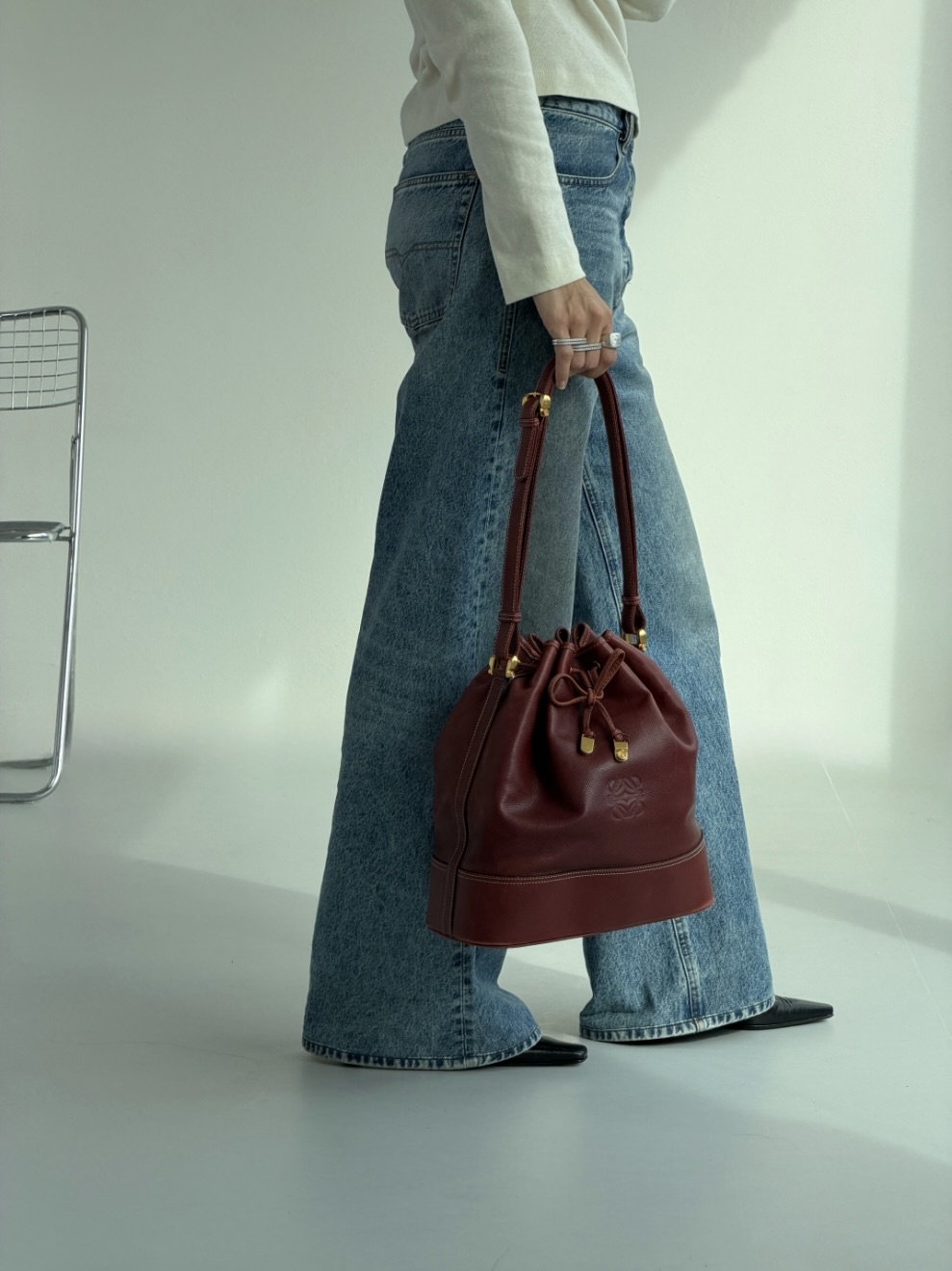 RR ARCHIVE Loewe Anagram Bucket Bag
