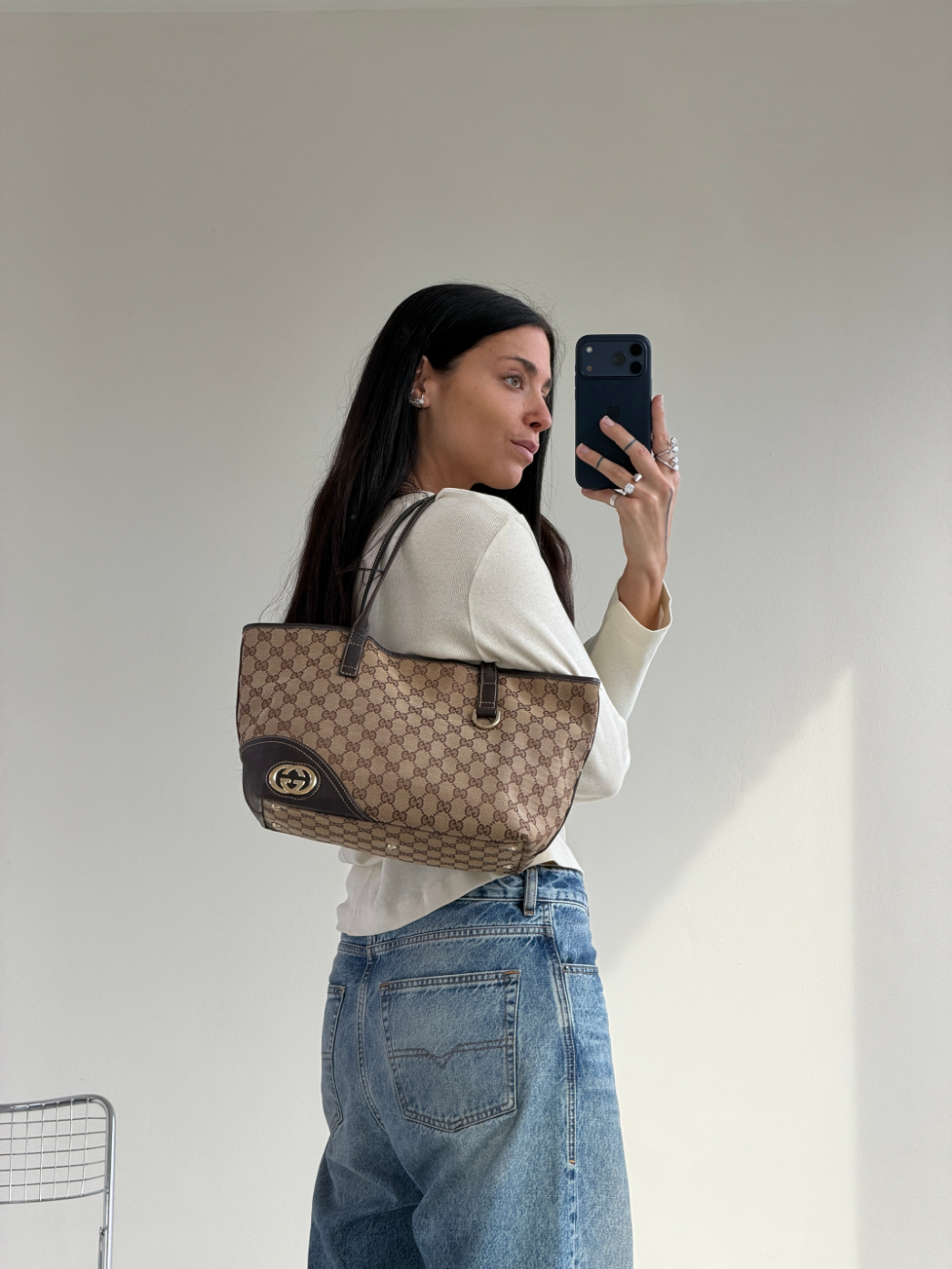 RR ARCHIVE Gucci GG Canvas Tote Bag