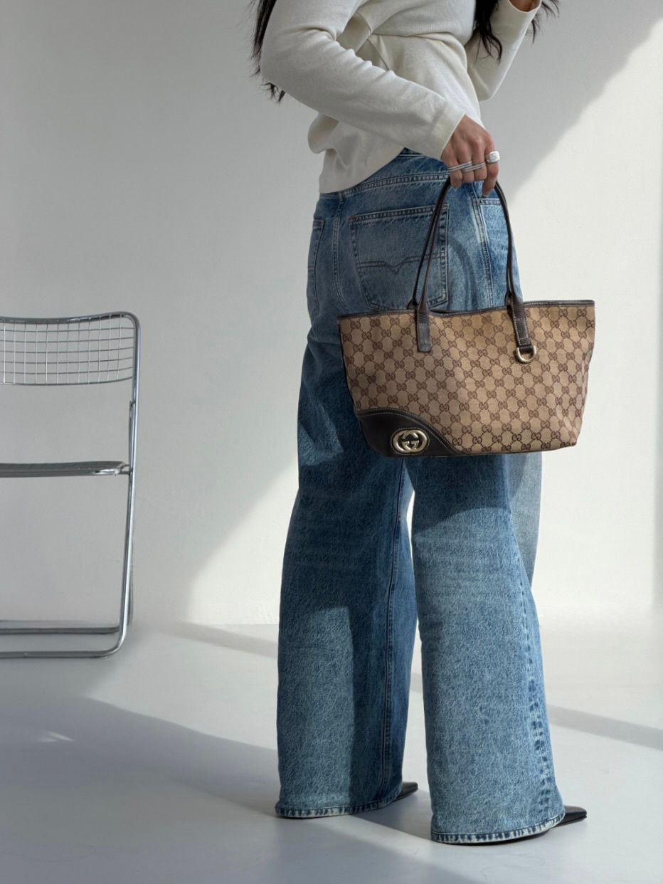 RR ARCHIVE Gucci GG Canvas Tote Bag