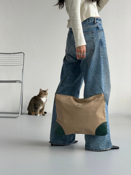 RR ARCHIVE Prada Canvas Hobo Bag