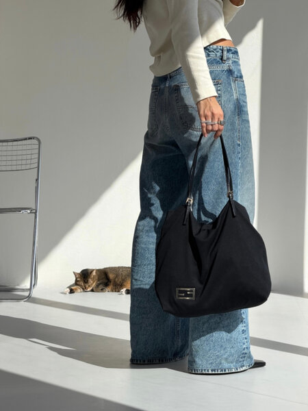 RR ARCHIVE Fendi Coated Cotton Tote Bag