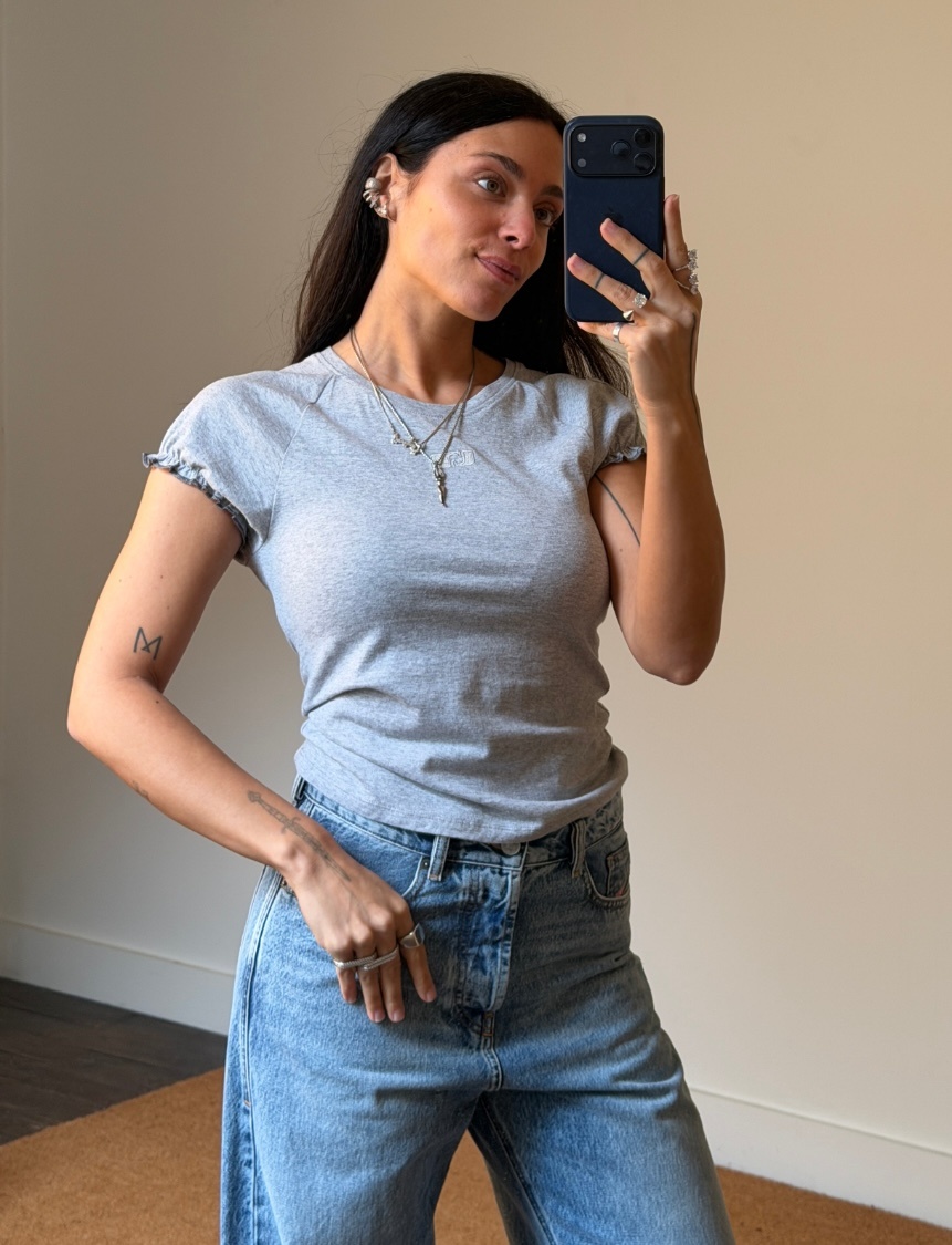 Laagam Zaira Embroidered Logo T-Shirt