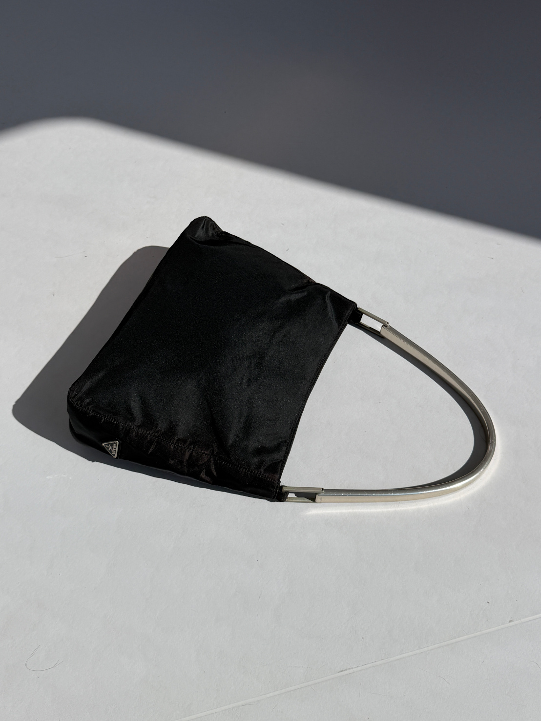 RR ARCHIVE Prada Nylon Metal Handle Bag