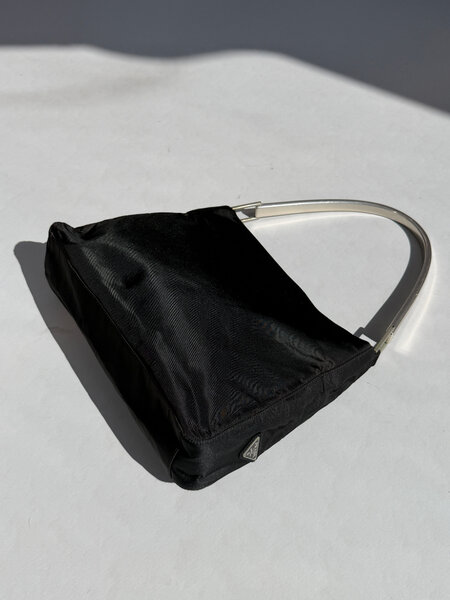 RR ARCHIVE Prada Nylon Metal Handle Bag