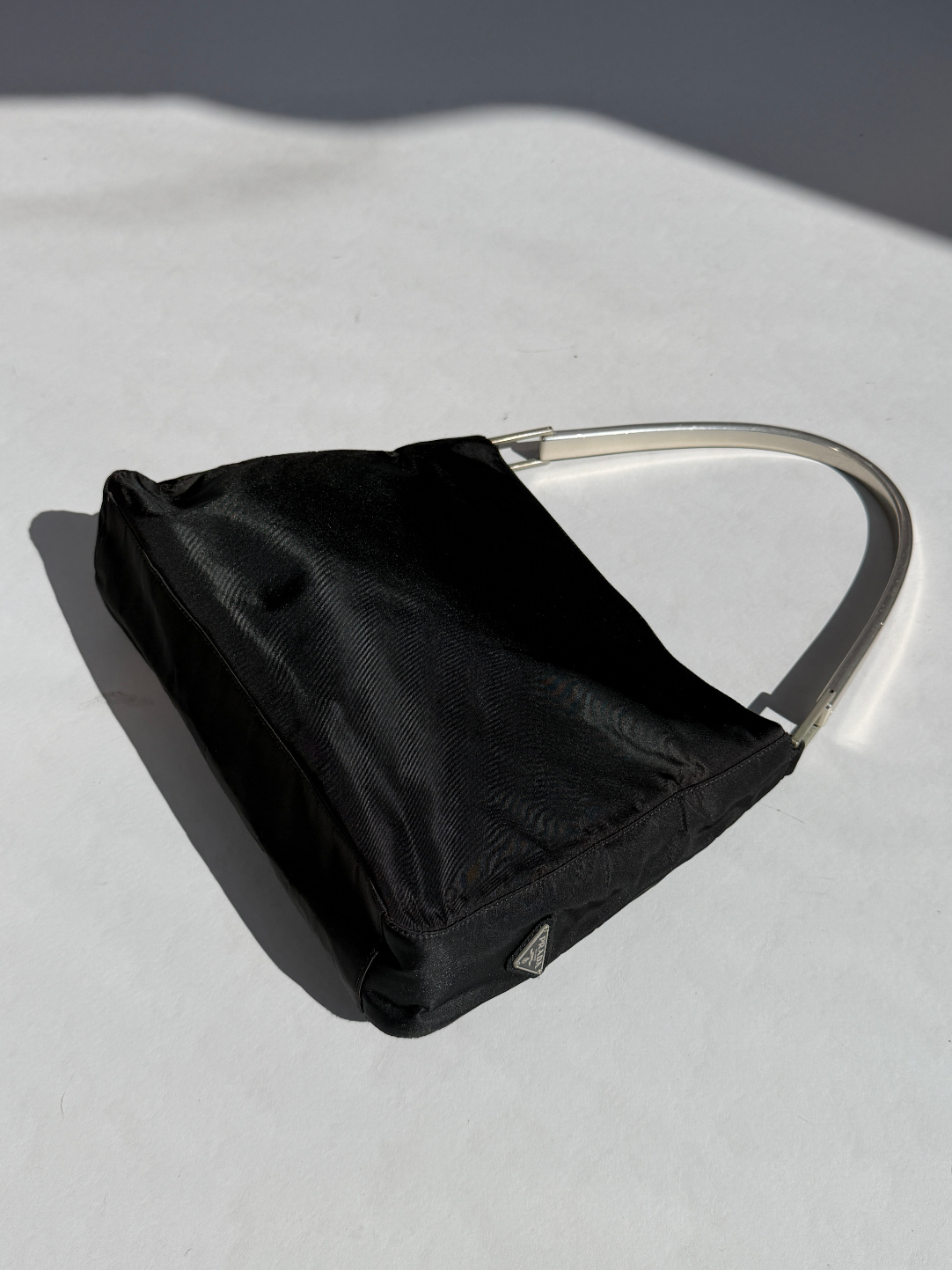 RR ARCHIVE Prada Nylon Metal Handle Bag
