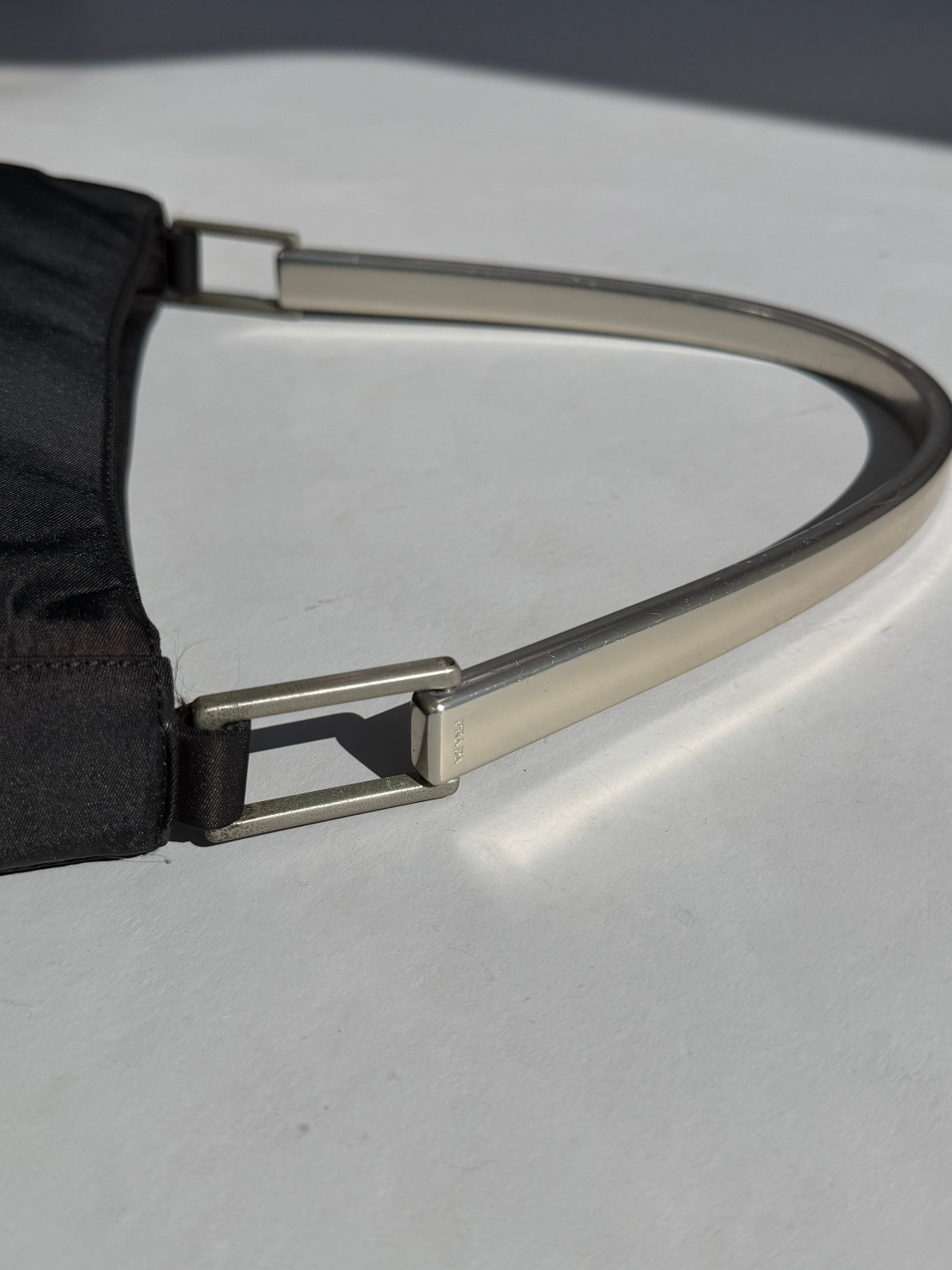 RR ARCHIVE Prada Nylon Metal Handle Bag