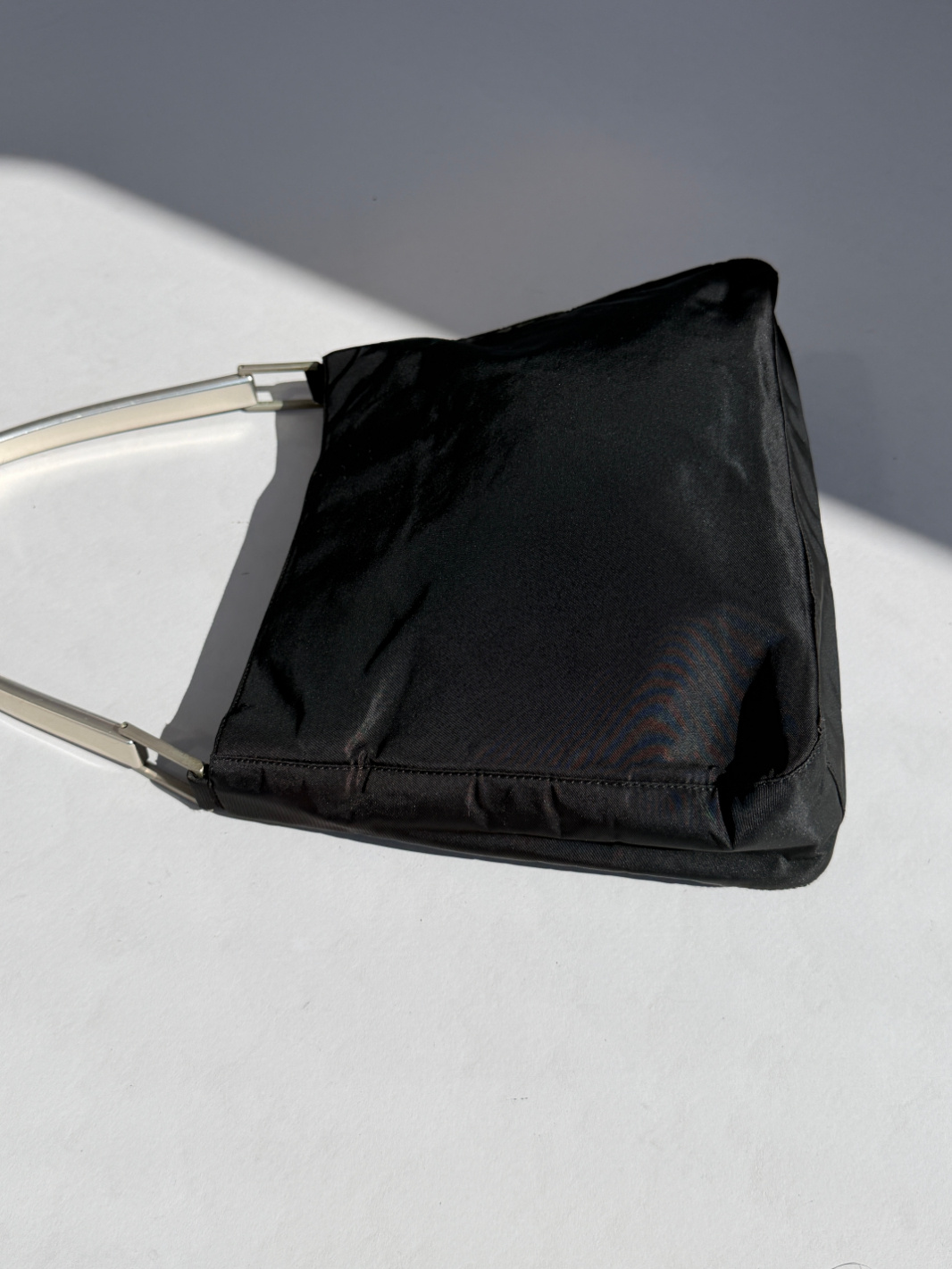 RR ARCHIVE Prada Nylon Metal Handle Bag