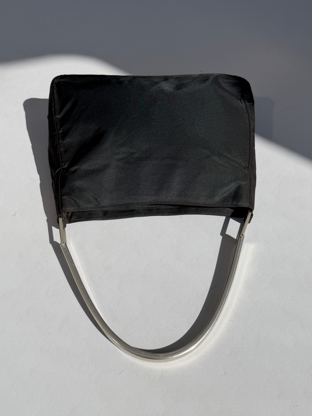 RR ARCHIVE Prada Nylon Metal Handle Bag