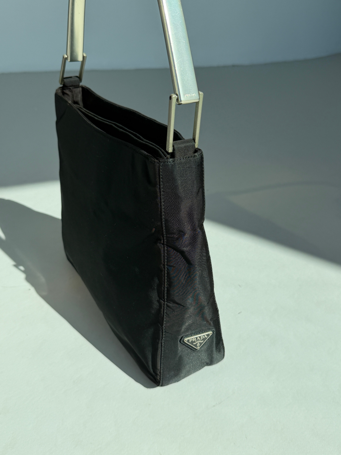 RR ARCHIVE Prada Nylon Metal Handle Bag