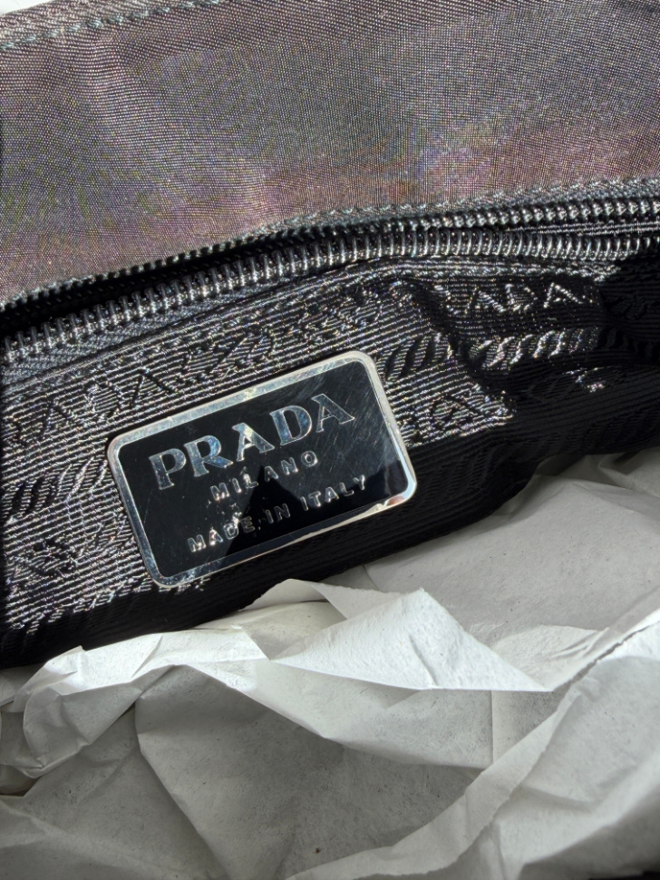 RR ARCHIVE Prada Nylon Metal Handle Bag