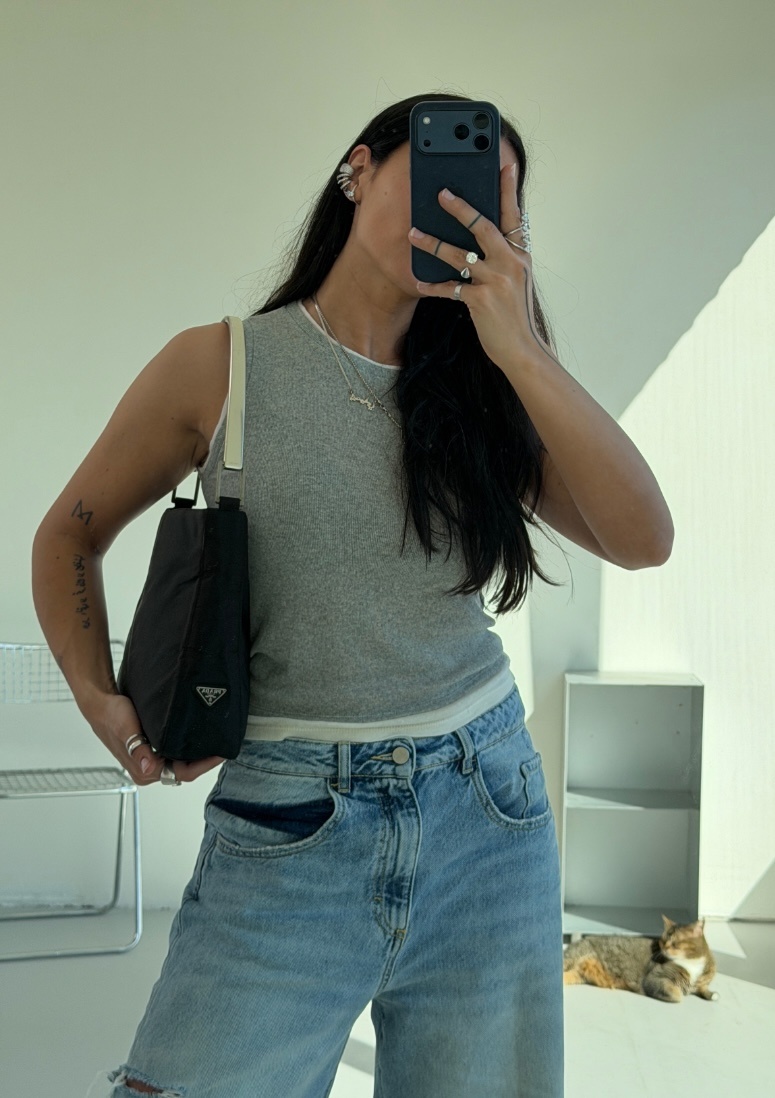 RR ARCHIVE Prada Nylon Metal Handle Bag