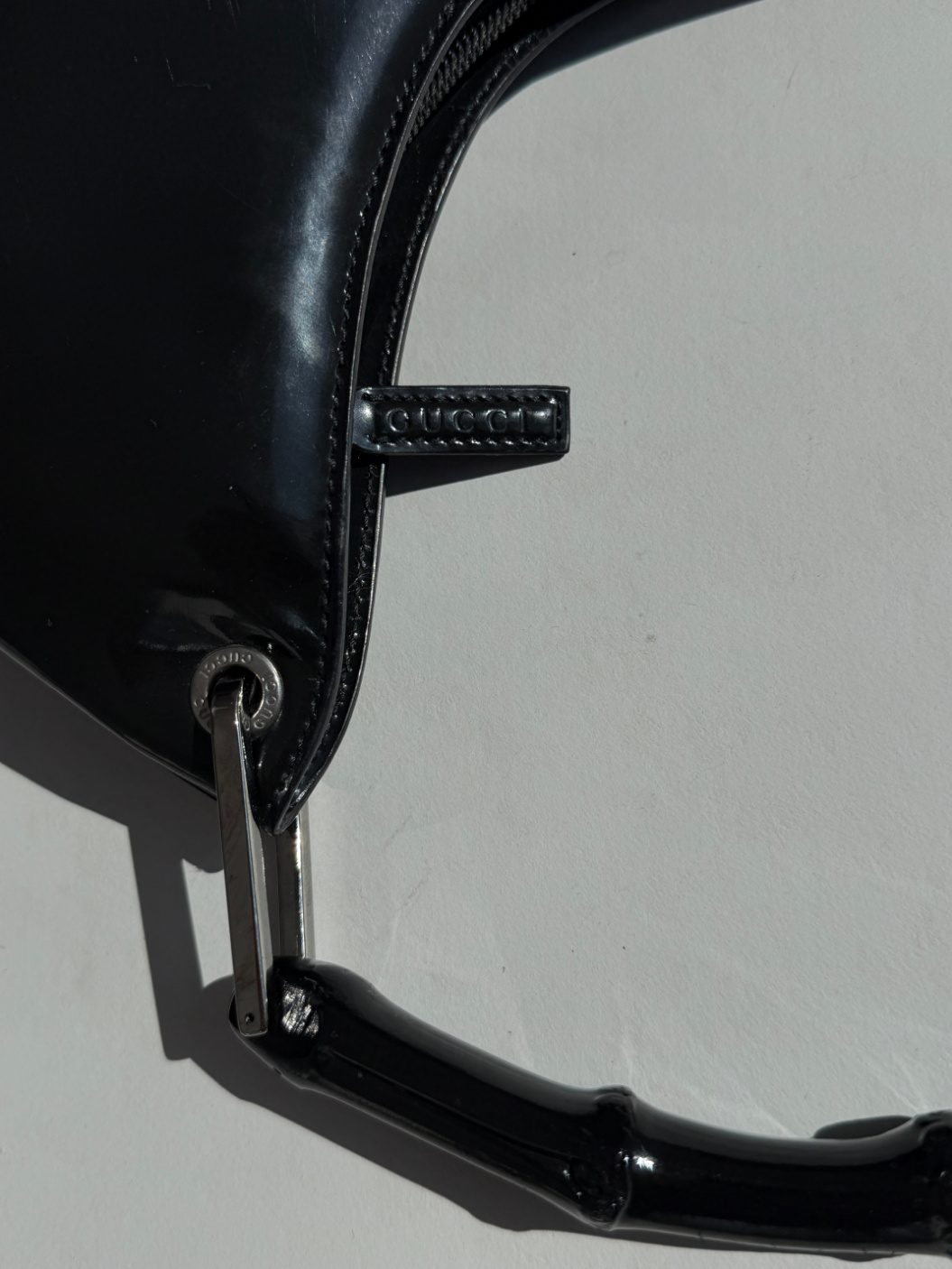 RR ARCHIVE Gucci Bamboo Patent Handbag