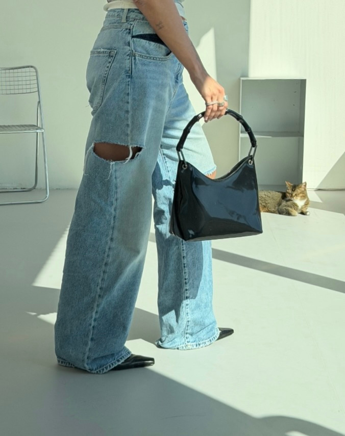 RR ARCHIVE Gucci Bamboo Patent Handbag