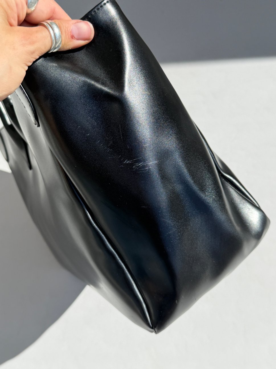 RR ARCHIVE Yves Saint Laurent Patent Leather Tote