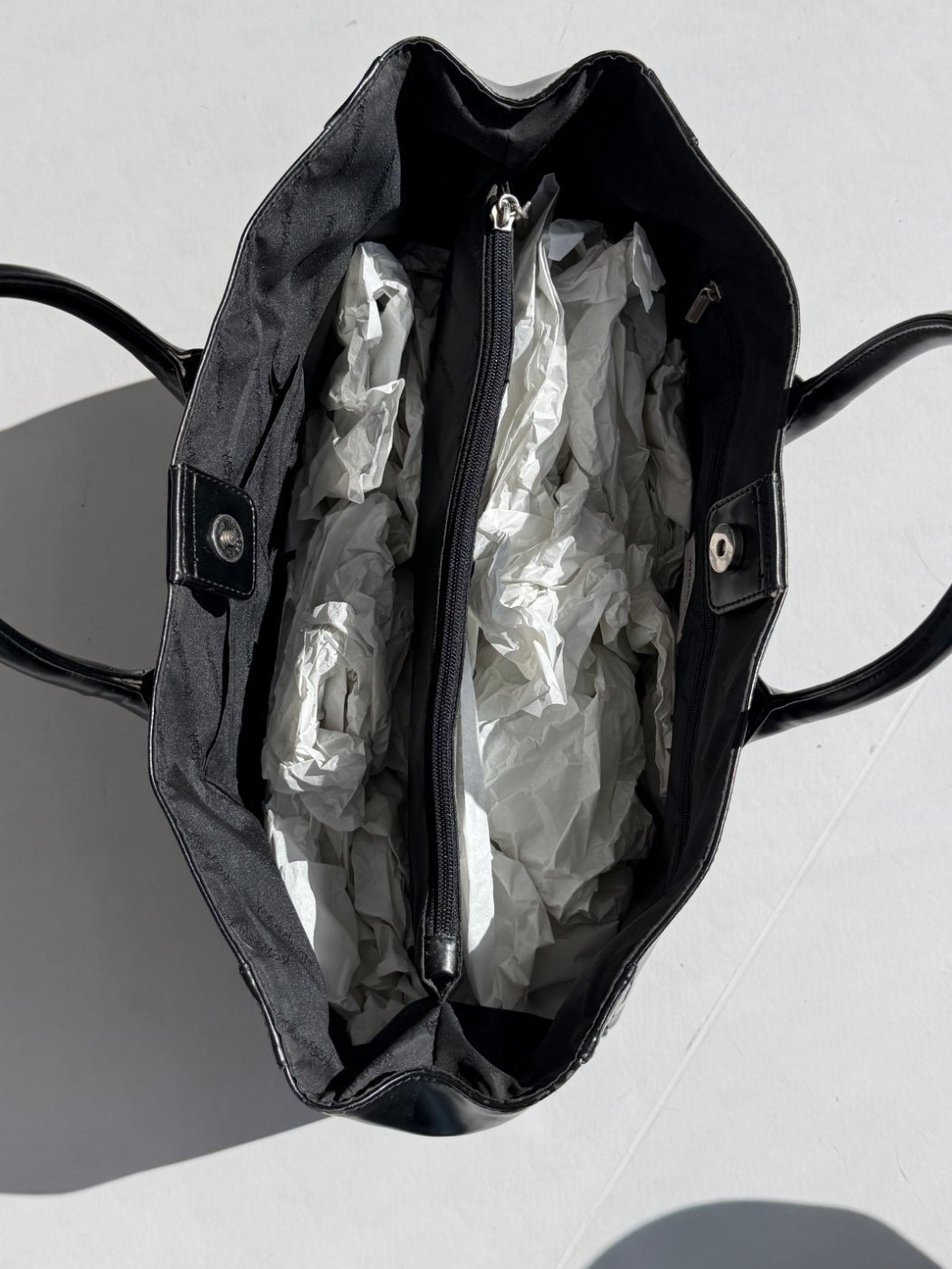 RR ARCHIVE Yves Saint Laurent Patent Leather Tote