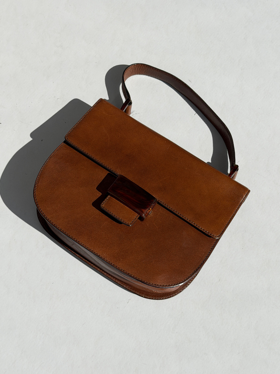 RR ARCHIVE Prada Leather Clip Handbag