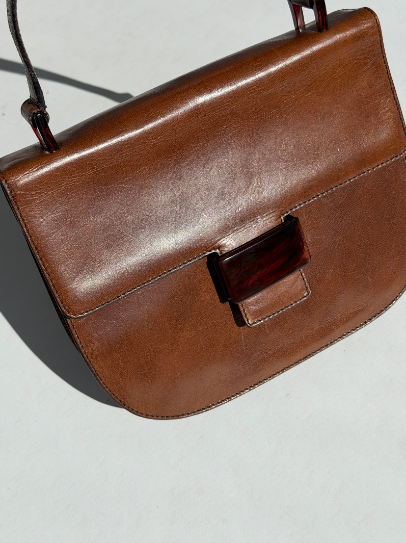 RR ARCHIVE Prada Leather Clip Handbag