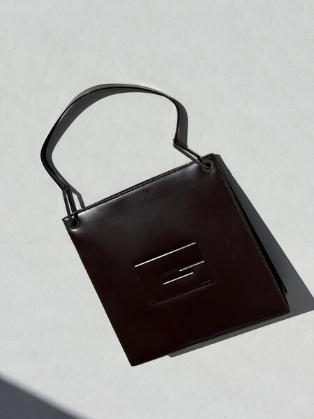 RR ARCHIVE Gucci G Patent Leather Shoulder Bag