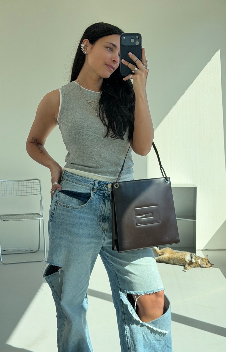 RR ARCHIVE Gucci G Patent Leather Shoulder Bag