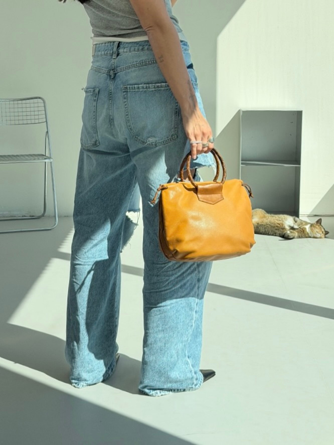 RR ARCHIVE Bottega Veneta Leather Braided Handle Bag