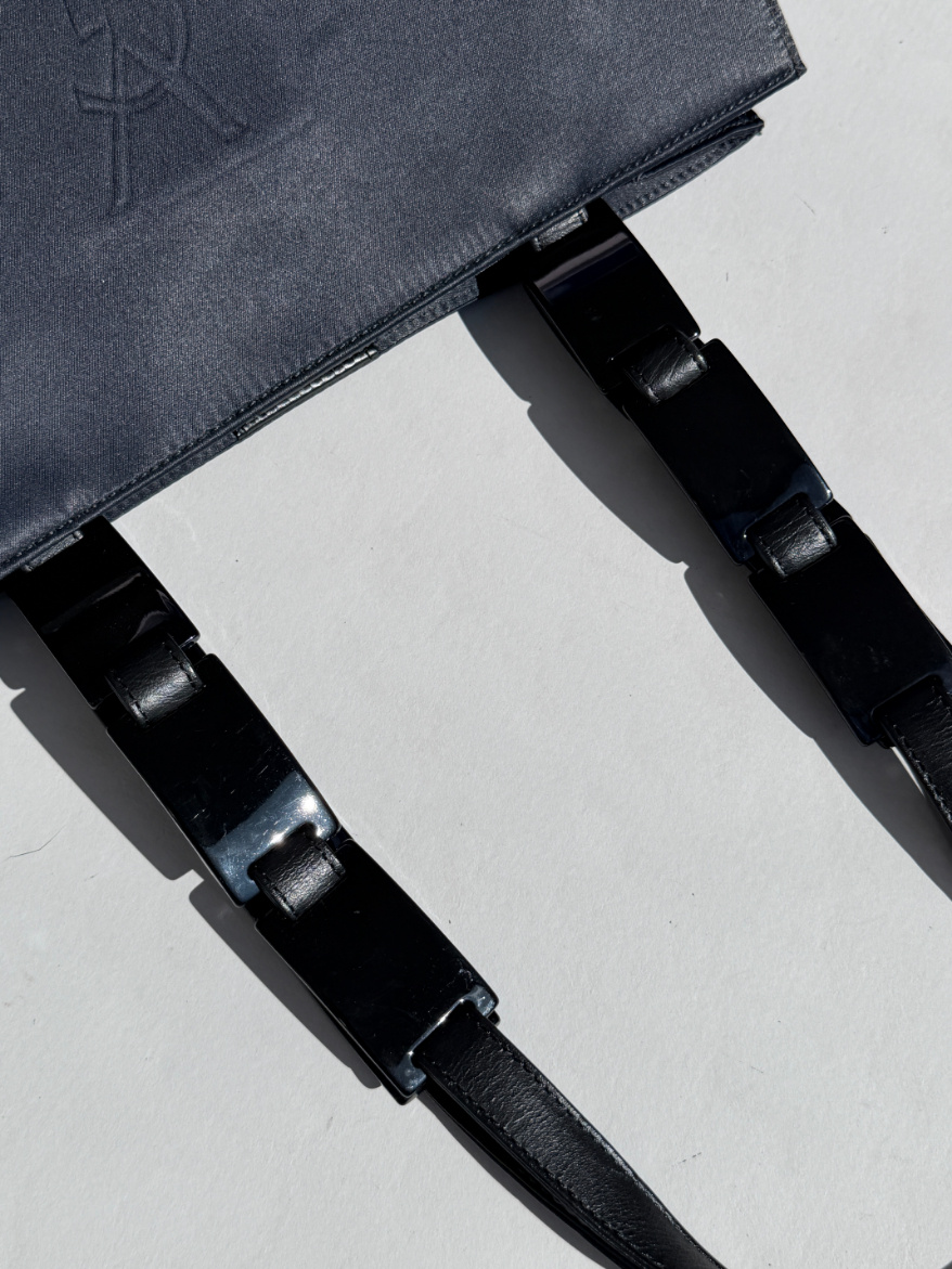 RR ARCHIVE Yves Saint Laurent Satin Logo Shoulder Bag