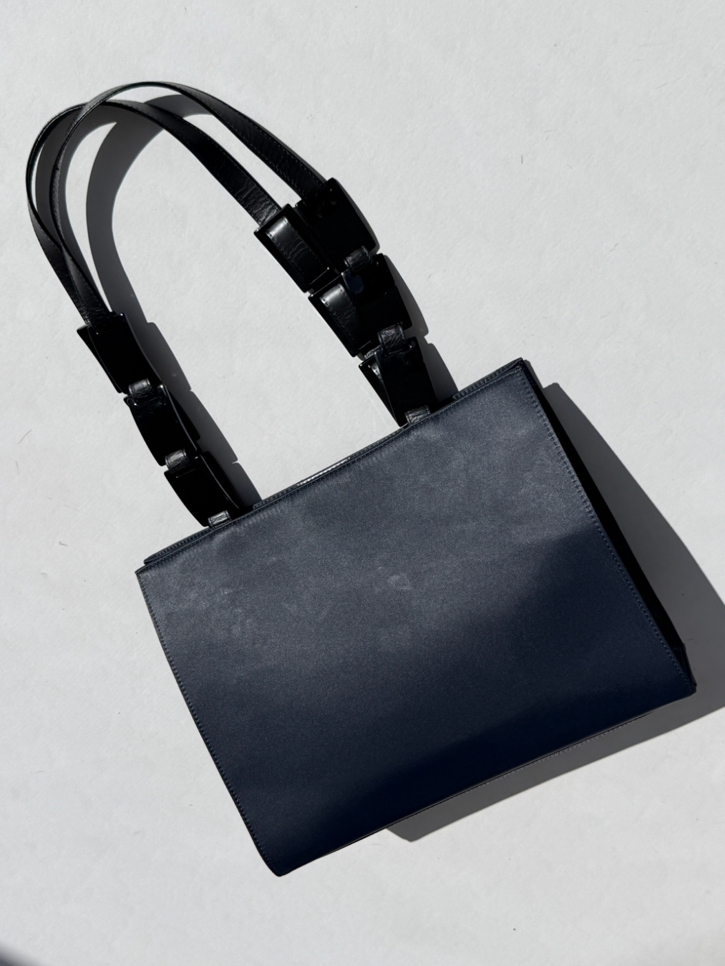 RR ARCHIVE Yves Saint Laurent Satin Logo Shoulder Bag