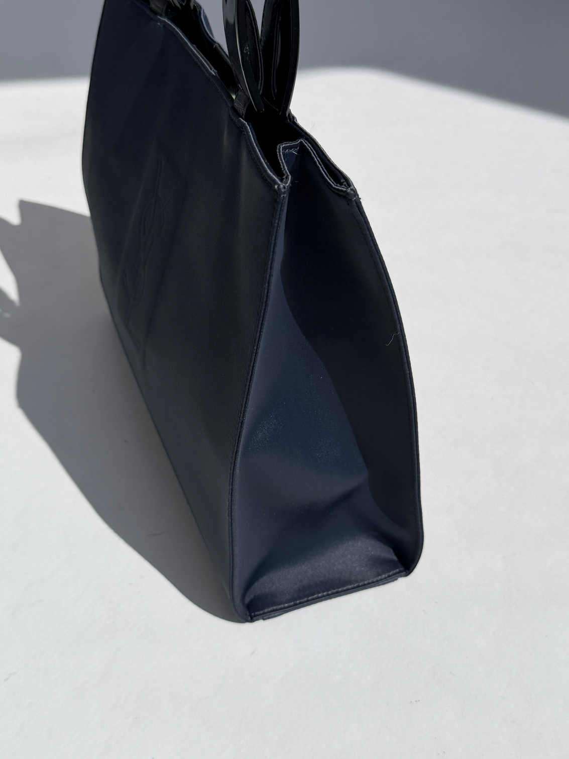 RR ARCHIVE Yves Saint Laurent Satin Logo Shoulder Bag