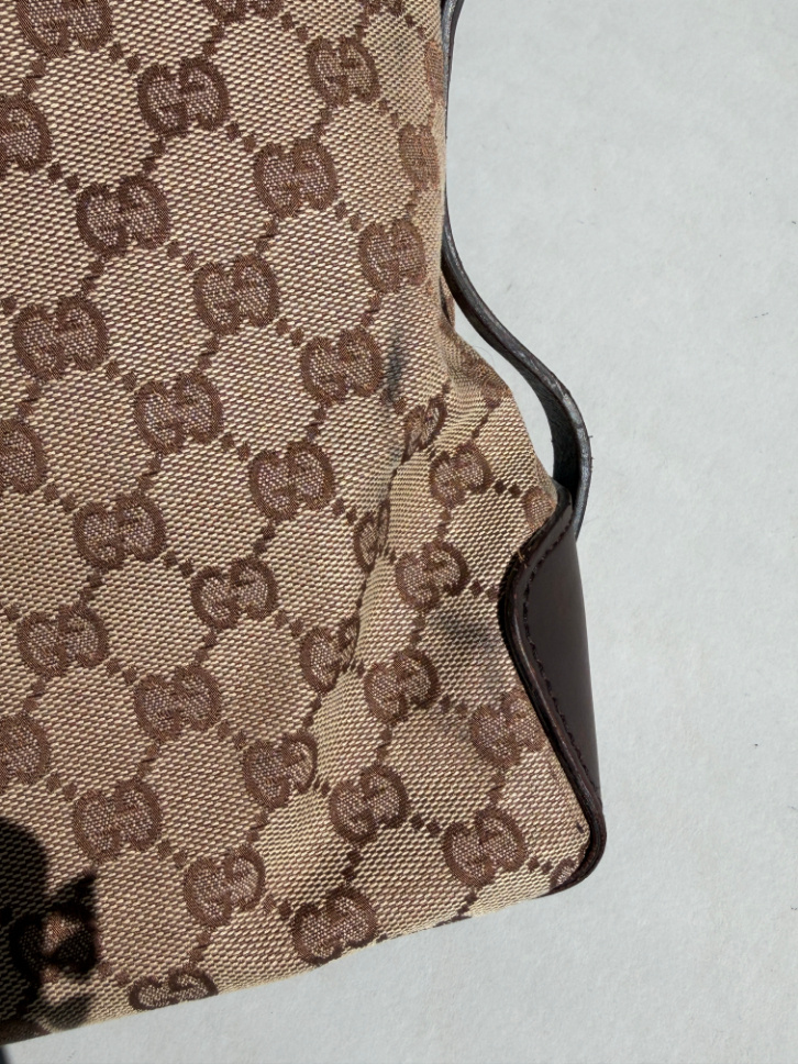 RR ARCHIVE Gucci GG Canvas & Leather Tote Bag
