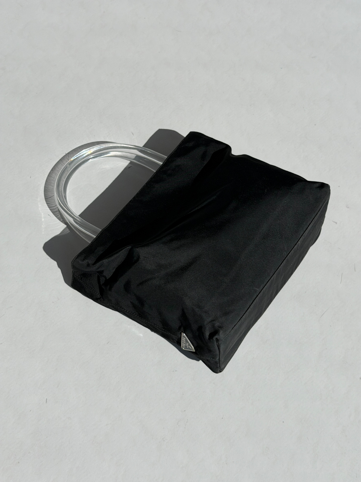 RR ARCHIVE Prada Nylon Plexi Handle Mini Bag