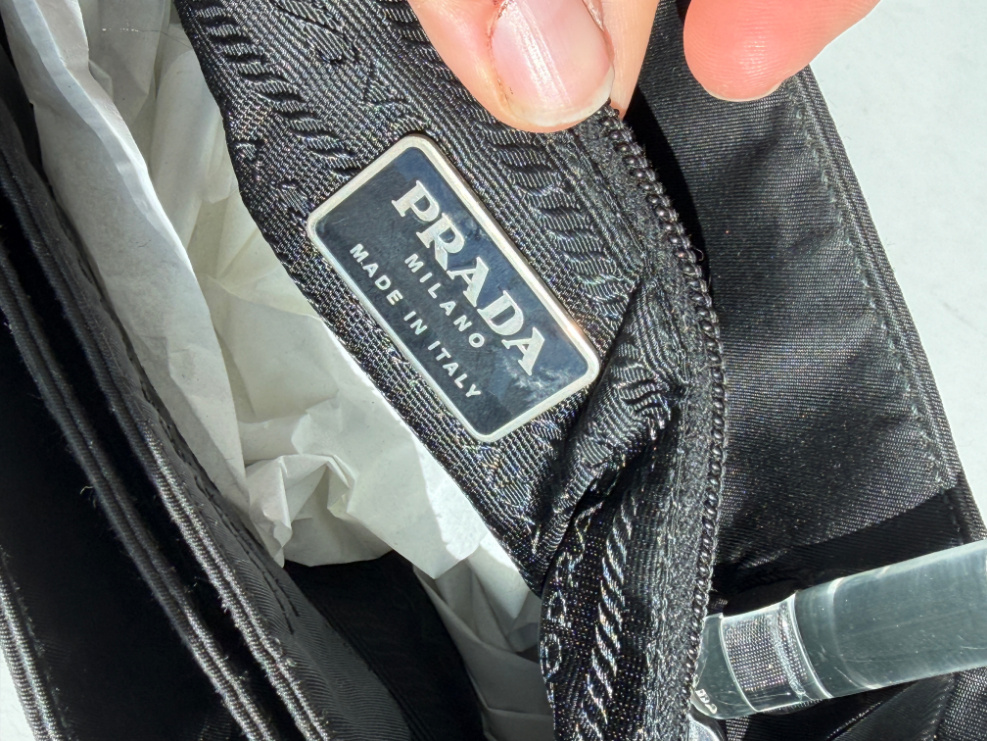 RR ARCHIVE Prada Nylon Plexi Handle Mini Bag
