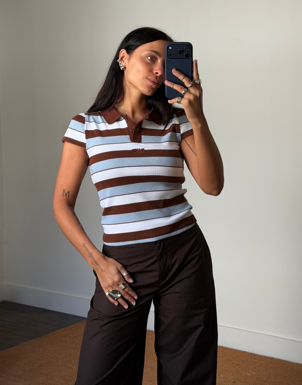 Laagam Erya Striped Polo