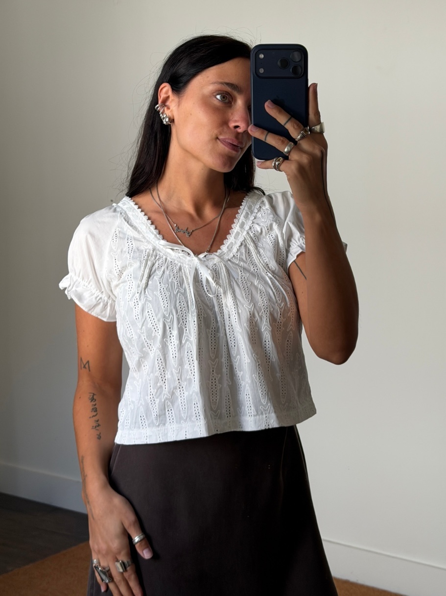 House of Sunny Sardine Broderie Top