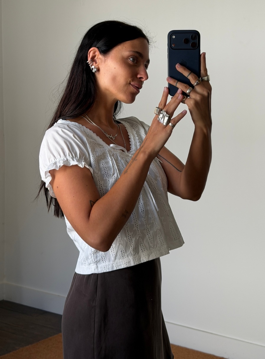 House of Sunny Sardine Broderie Top