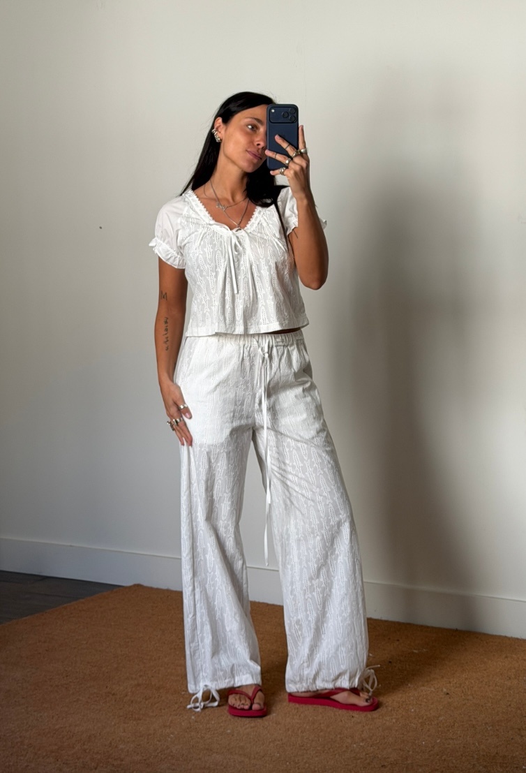 House of Sunny Sardine Broderie Top