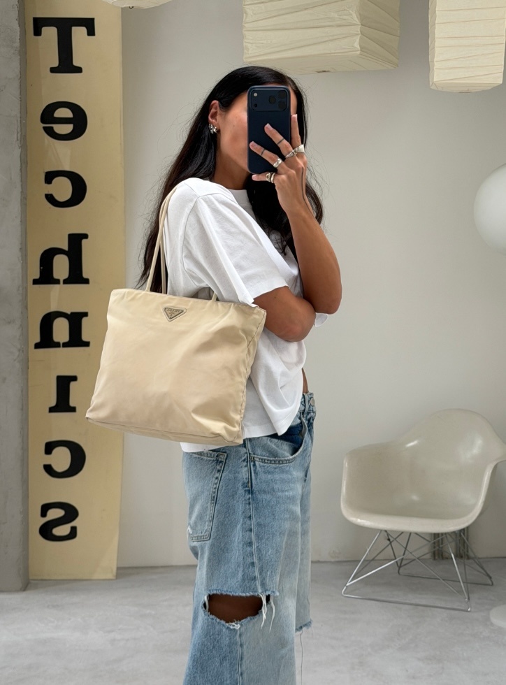 RR ARCHIVE Prada Nylon Midi Shoulder Bag