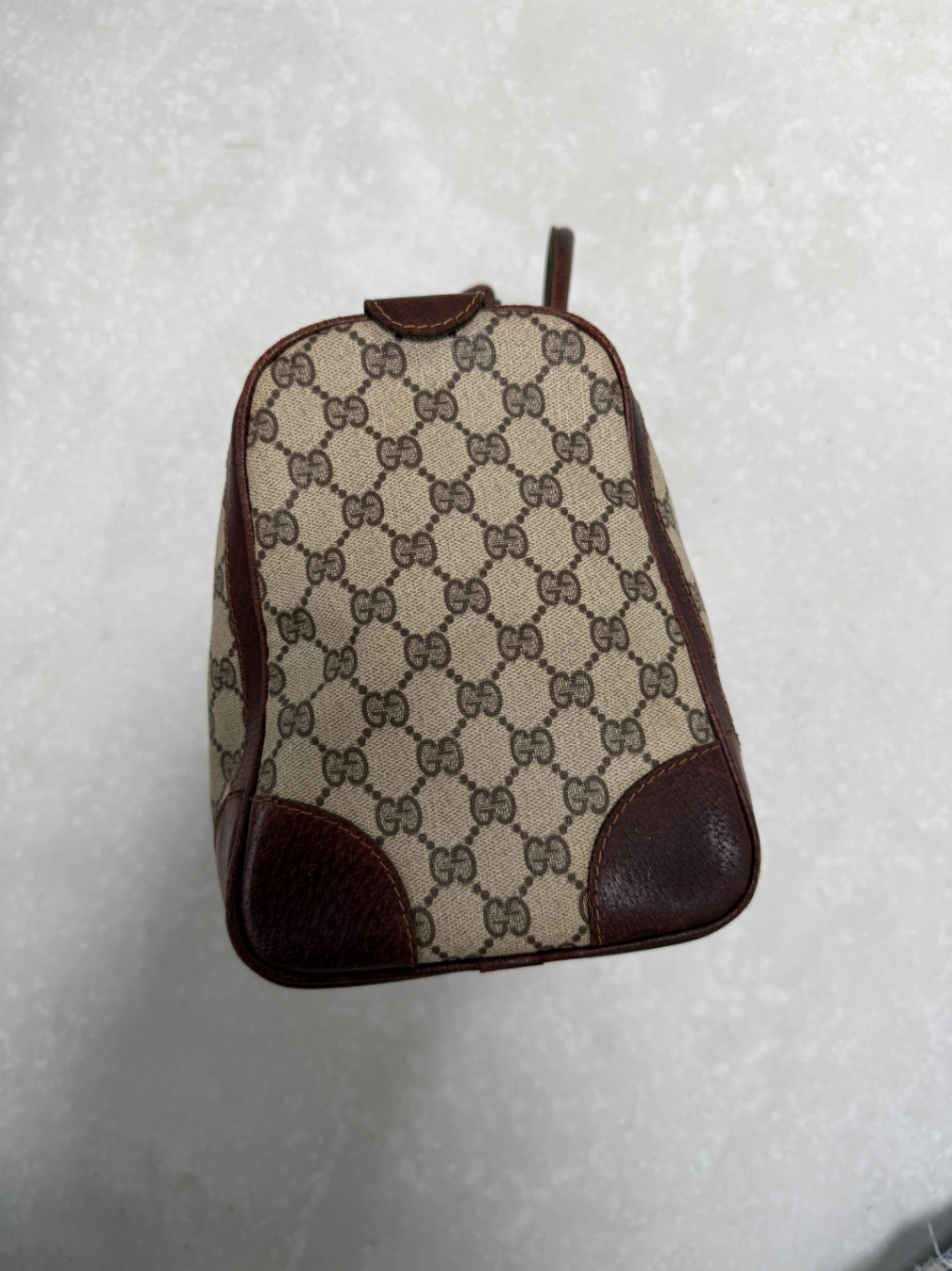 RR ARCHIVE Gucci GG Supreme Web Sherry Line Boston Bag