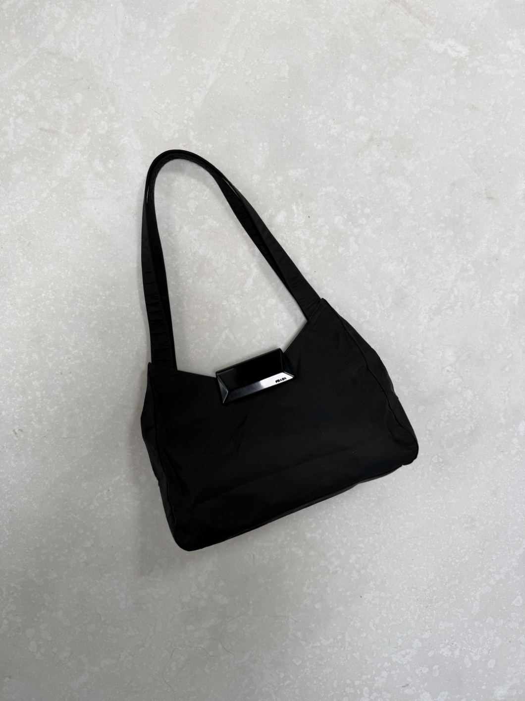 RR ARCHIVE Prada Plexi Closure Shoulder Bag