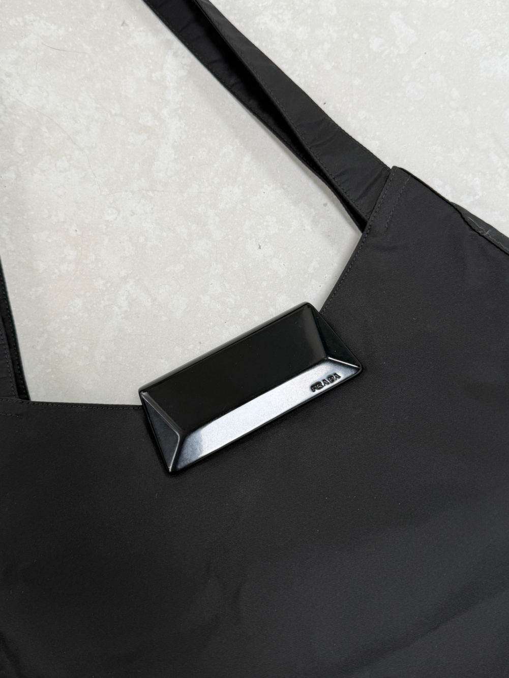 RR ARCHIVE Prada Plexi Closure Shoulder Bag