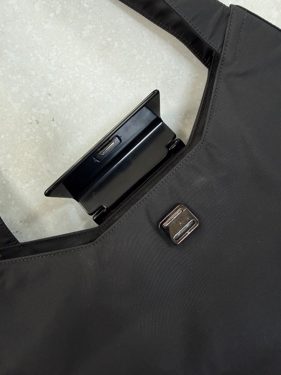 RR ARCHIVE Prada Plexi Closure Shoulder Bag