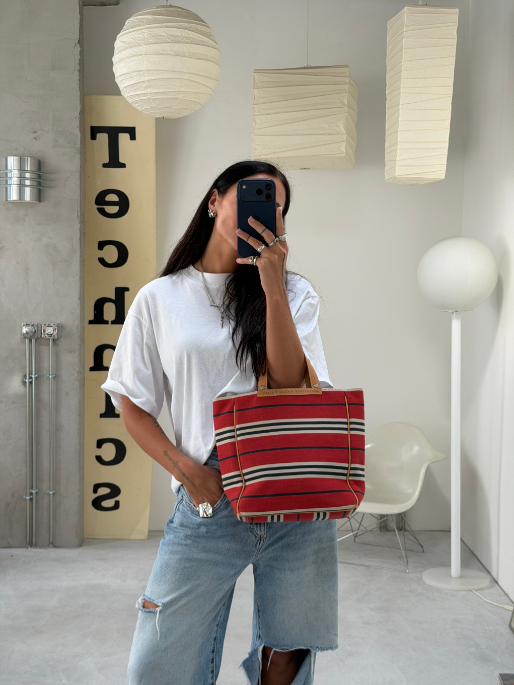 RR ARCHIVE Burberry Blue Label Canvas Tote