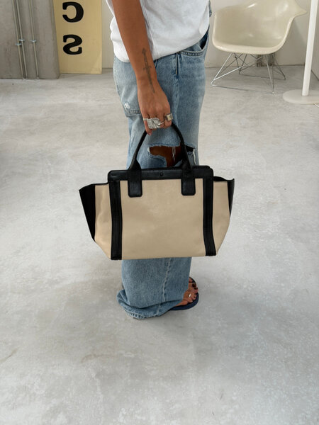 RR ARCHIVE Chloe Leather Contrast Tote