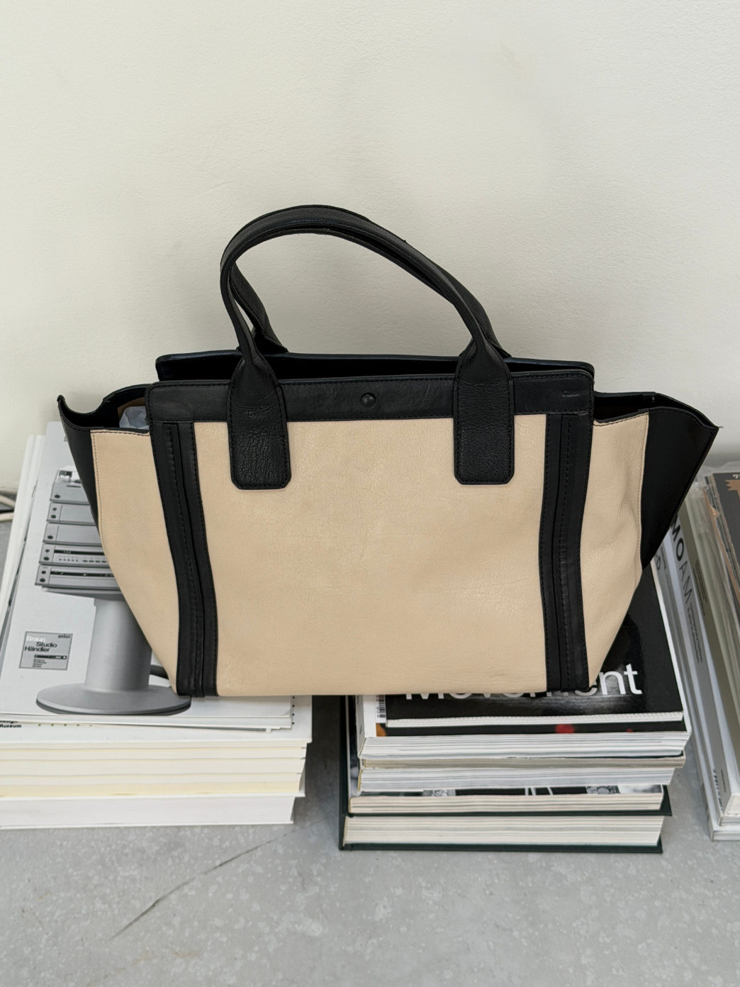 RR ARCHIVE Chloe Leather Contrast Tote