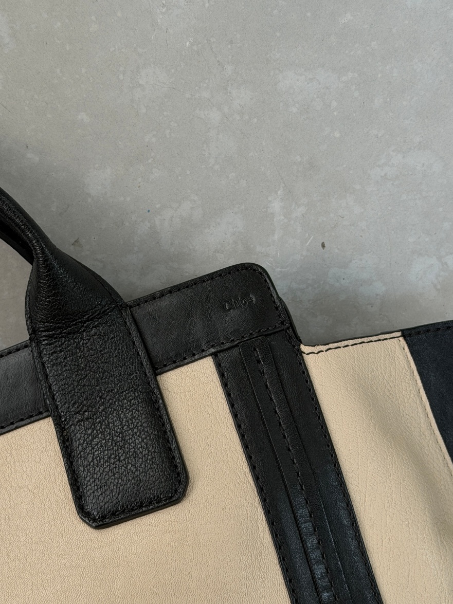 RR ARCHIVE Chloe Leather Contrast Tote