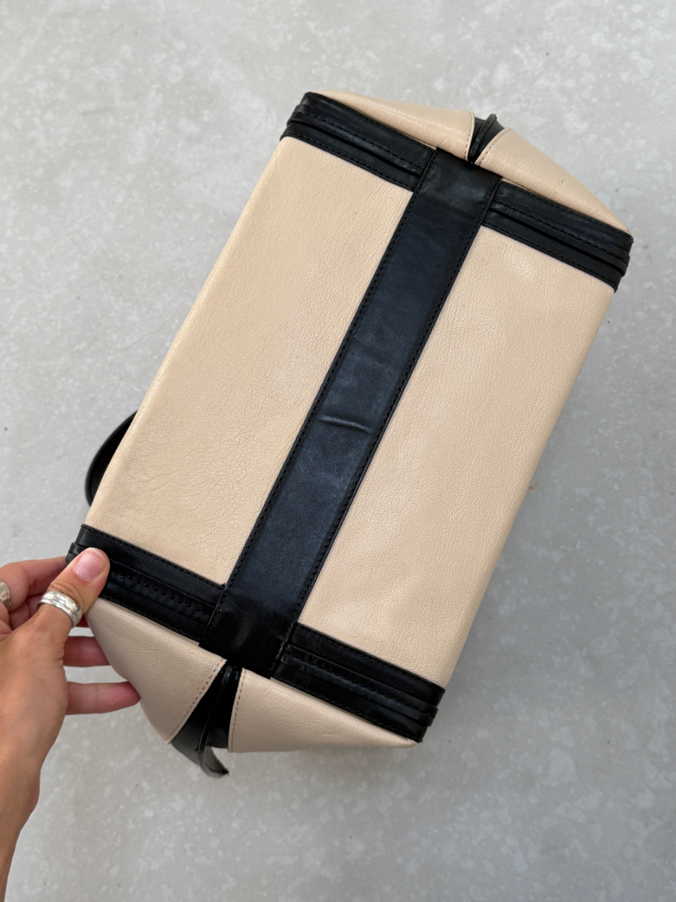 RR ARCHIVE Chloe Leather Contrast Tote