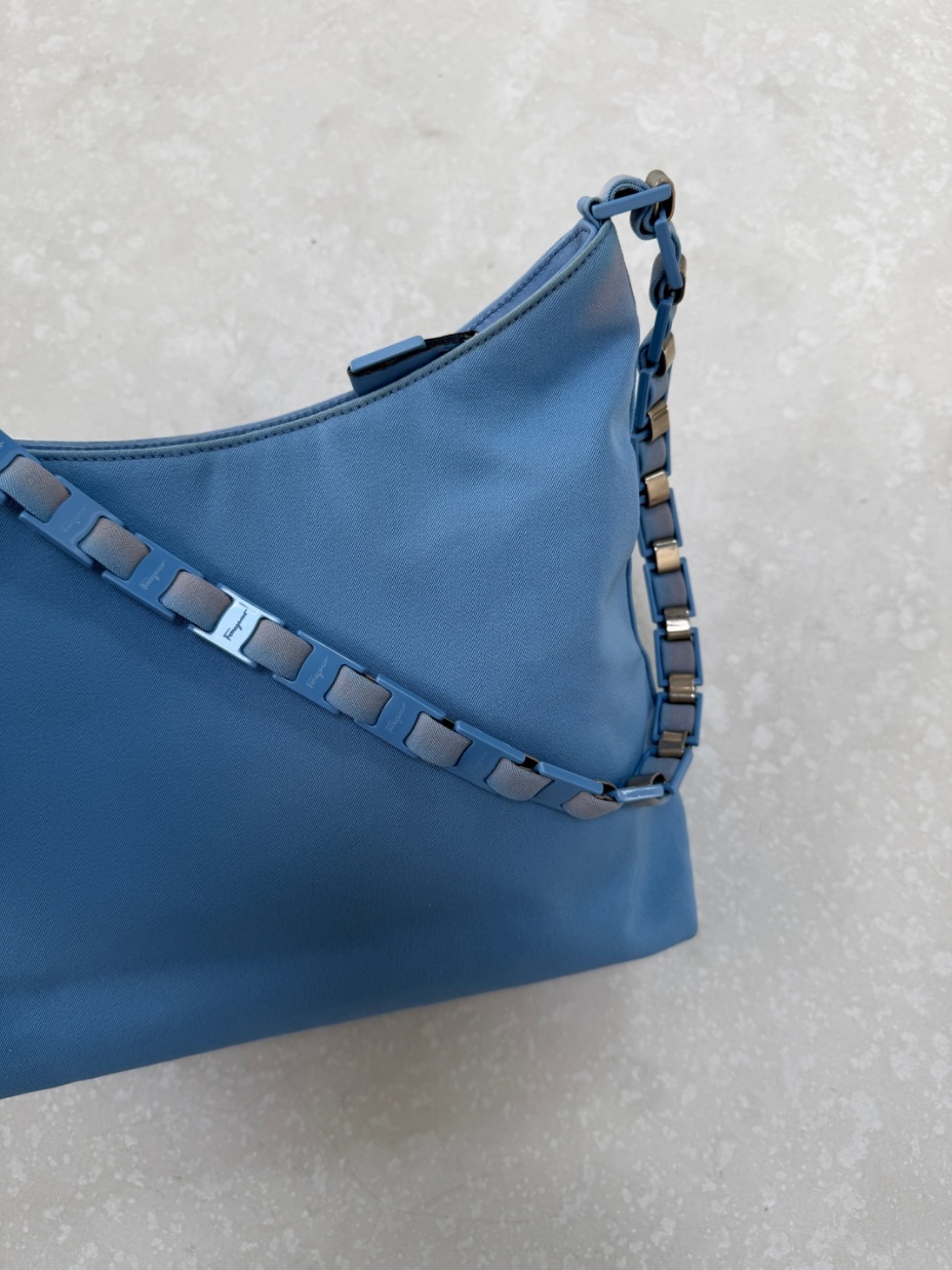 RR ARCHIVE Salvatore Ferragamo Canvas Shoulder Bag
