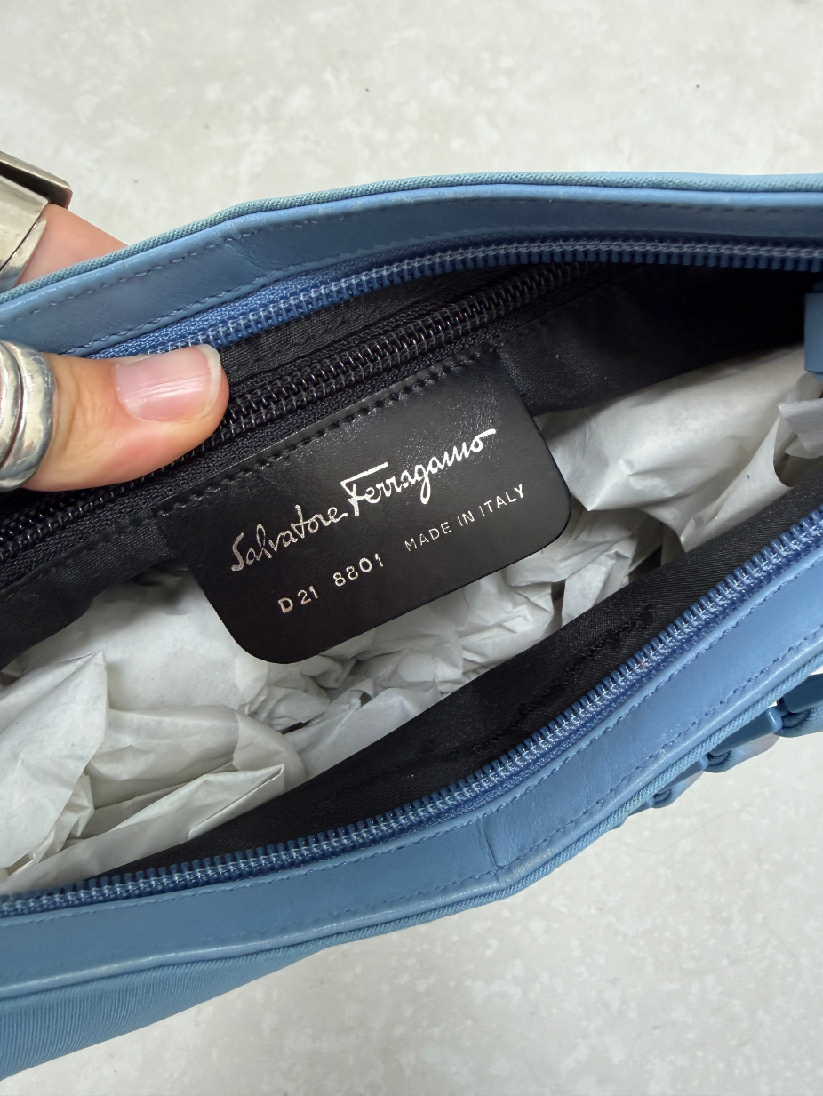RR ARCHIVE Salvatore Ferragamo Canvas Shoulder Bag